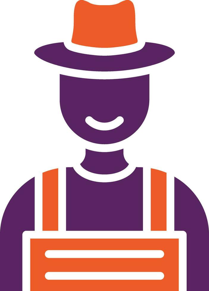 Farmer Vector Icon Design Illustration