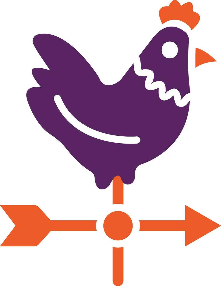 Weather Vane Vector Icon Design Illustration