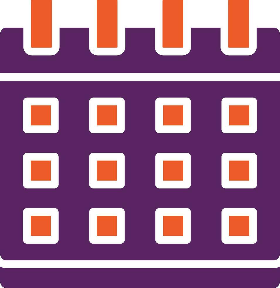 ilustración de diseño de icono de vector de calendario