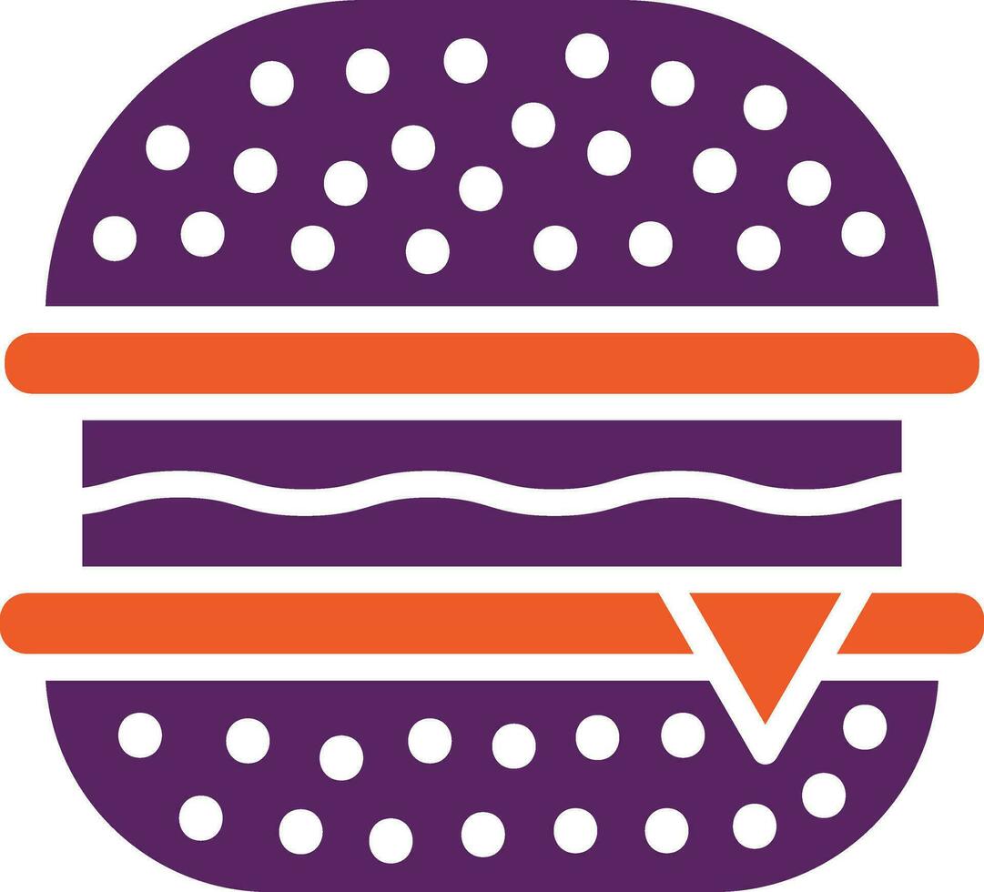 hamburguesa vector icono diseño ilustración