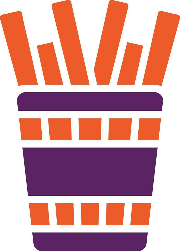 French Fries Vector Icon Design Illustration