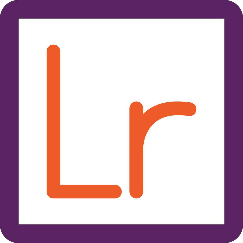 Lightroom Vector Icon Design Illustration