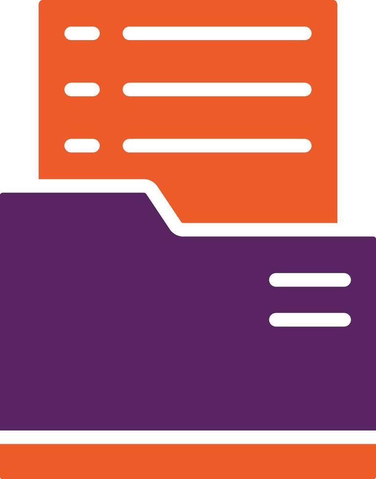Dossier Vector Icon Design Illustration