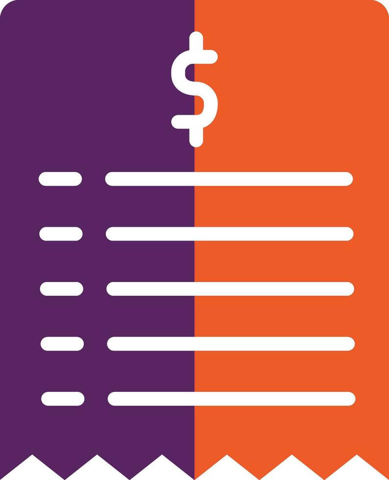 Bill Vector Icon Design Illustration