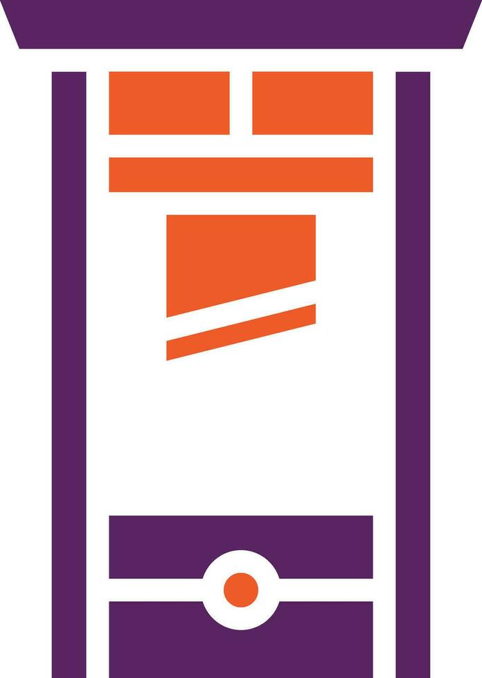 Guillotine Vector Icon Design Illustration