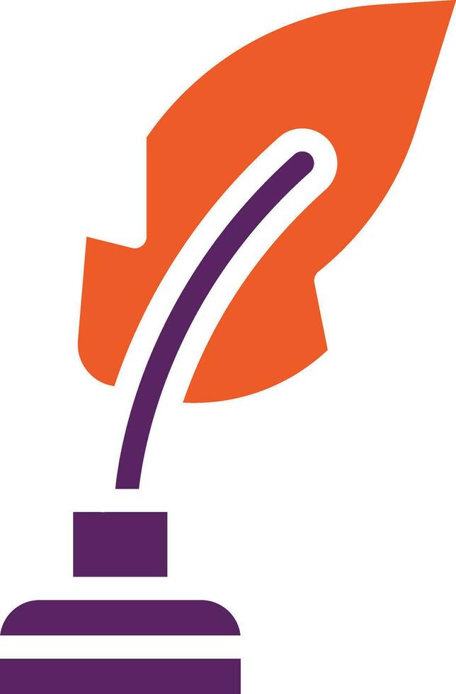 Ink feather Vector Icon Design Illustration