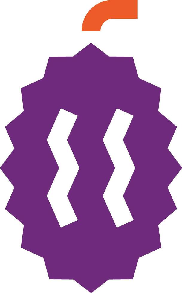 Durian Vector Icon Design Illustration