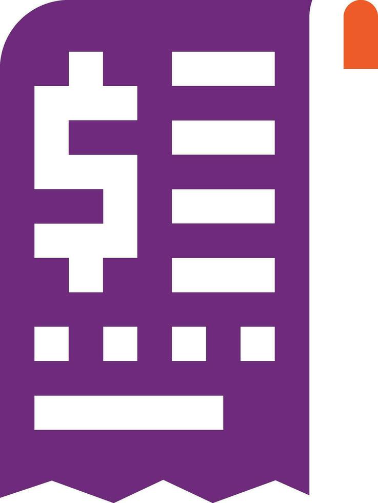 Bill Vector Icon Design Illustration