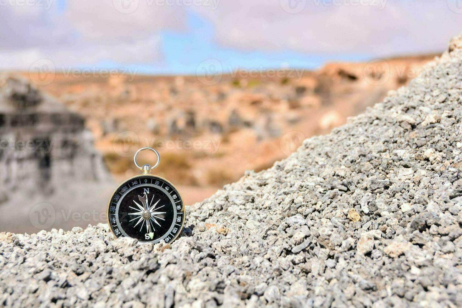 A black compass photo