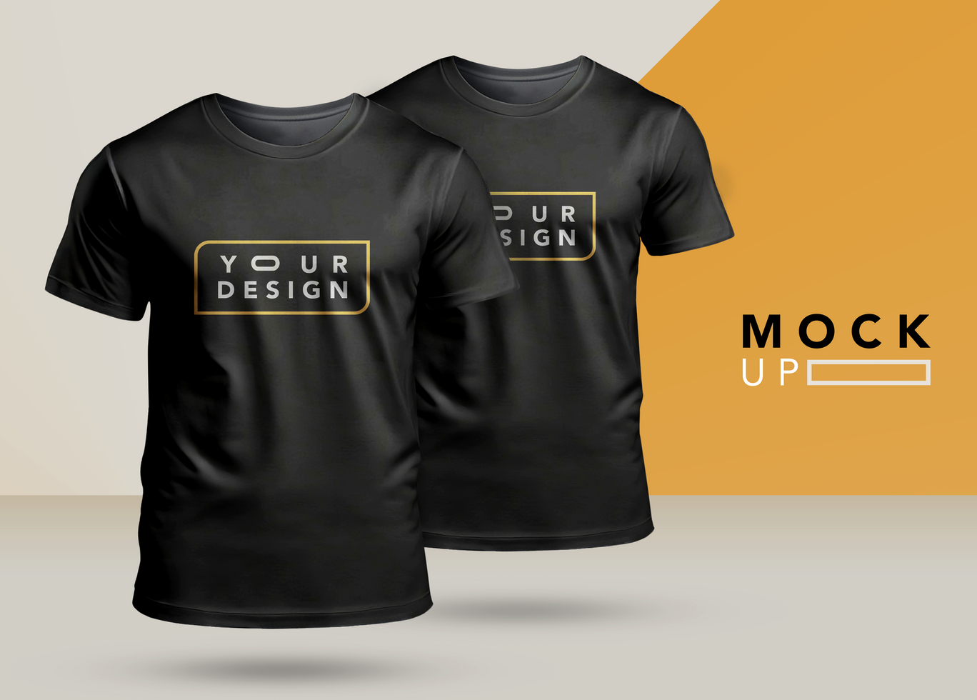 t-shirt mockup front side fully color editable psd