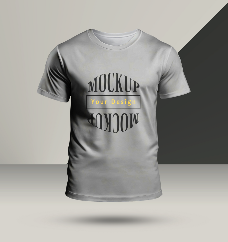 wit t-shirt mockup voorkant kant psd