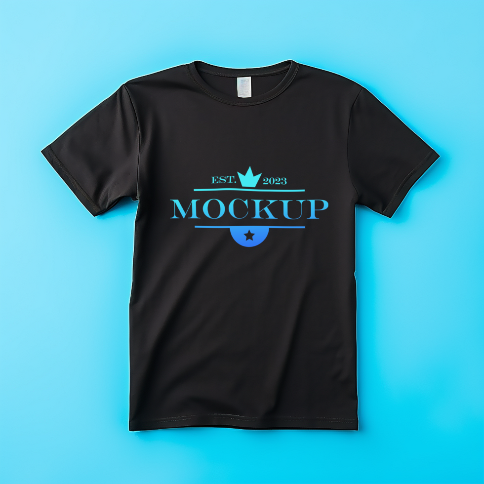 Tshirt mockup design PSD template Ai generated
