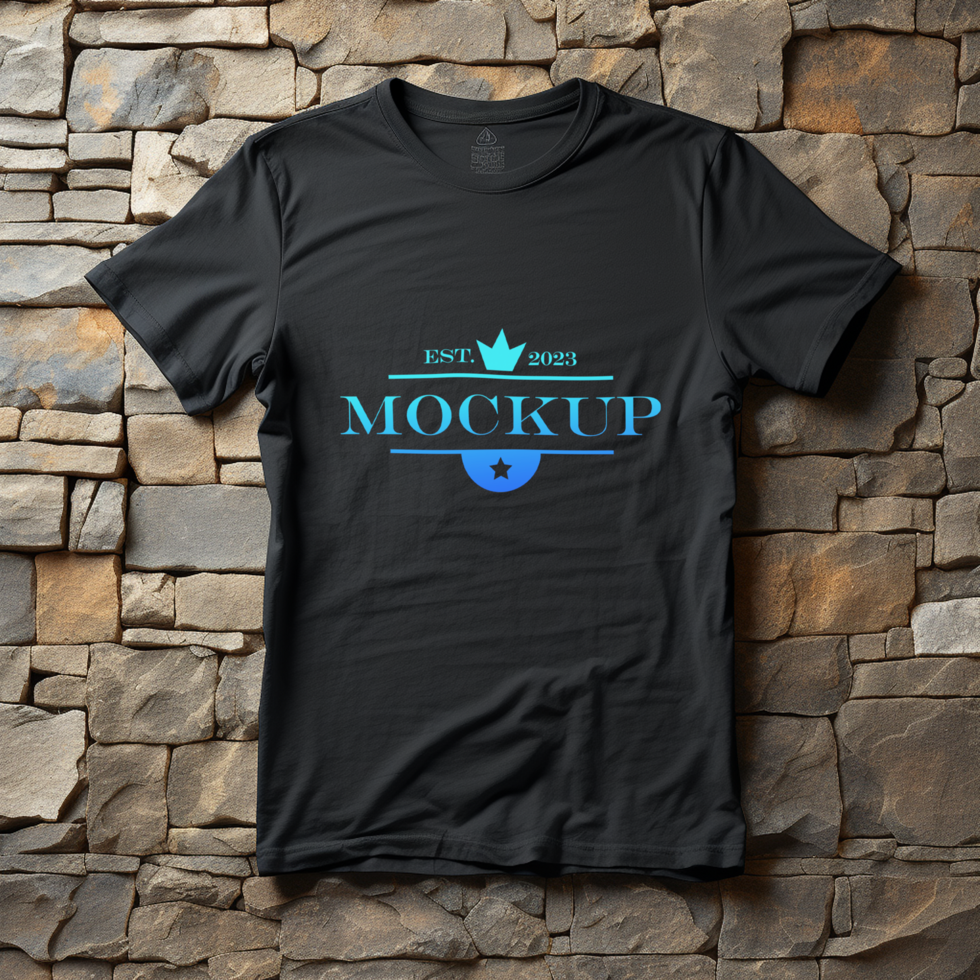Tshirt mockup design PSD template Ai generated