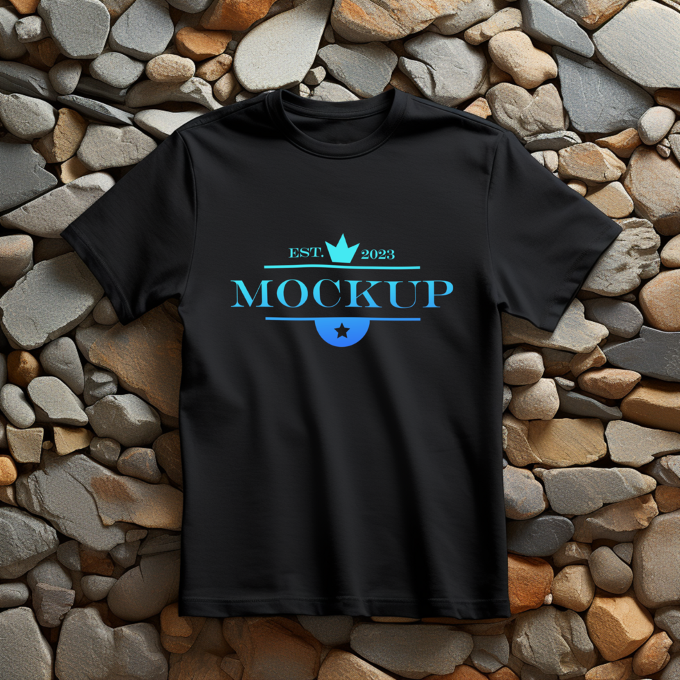 Tshirt mockup design PSD template Ai generated