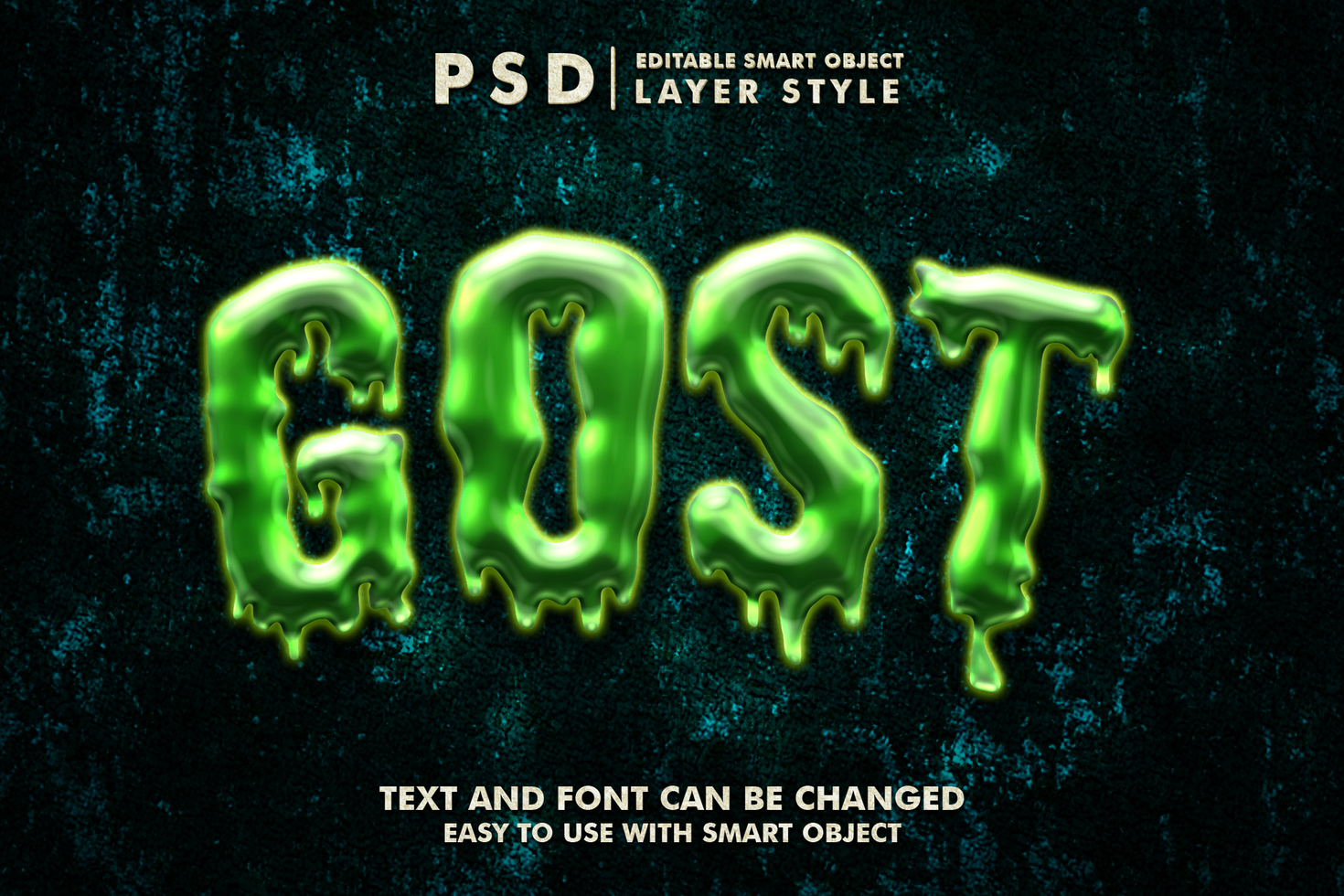 Gost Editable Text Effect psd