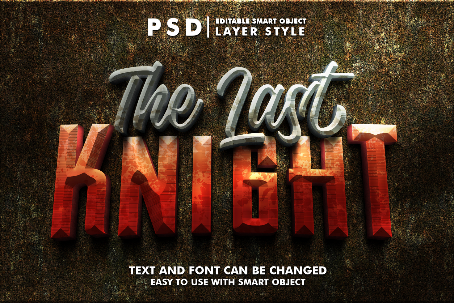 Stone Editable Text Effect psd