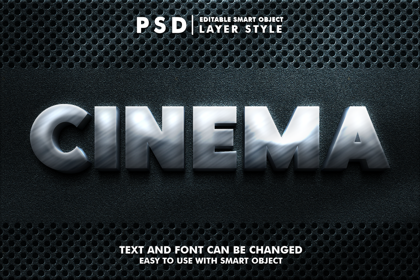 Cinematic Editable Text Effect psd