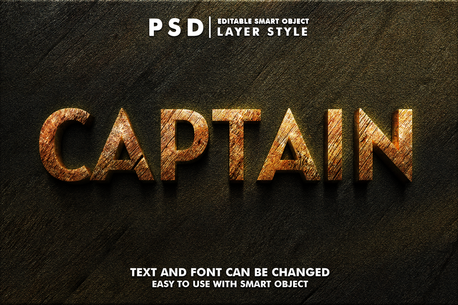 Crack Land Editable Text Effect psd