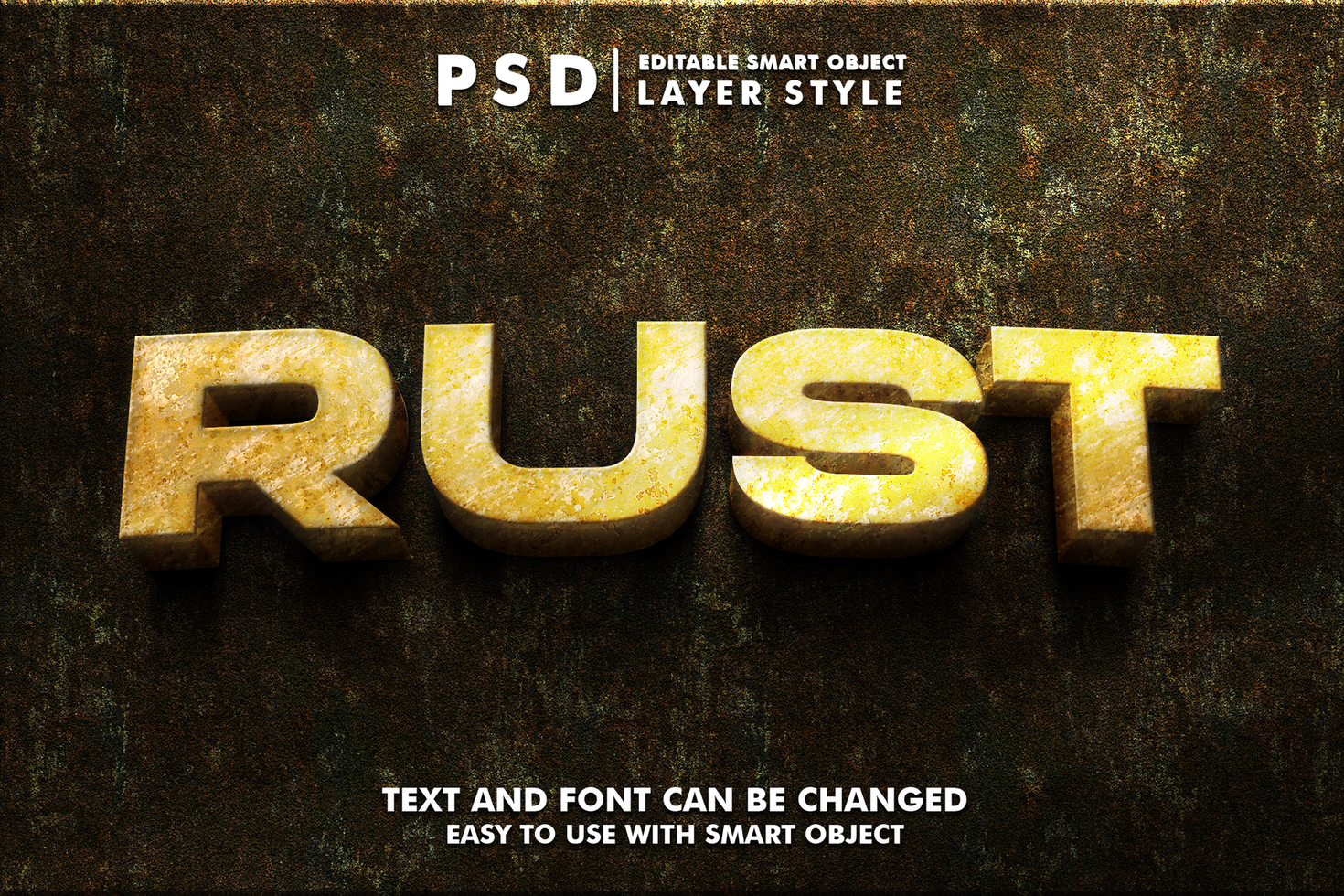 Metal Editable Text Effect psd