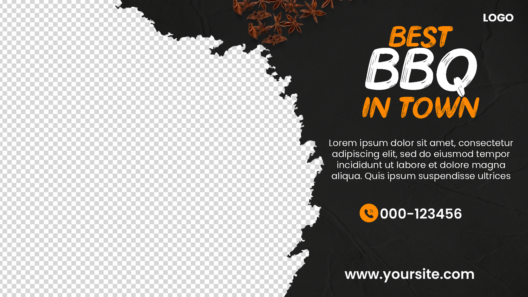 PSD Food and Restaurant Social media web banner template design