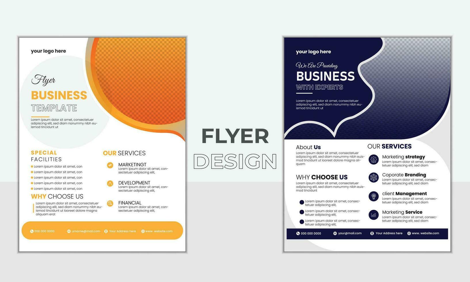 Vector creative business flyer design premium vector.