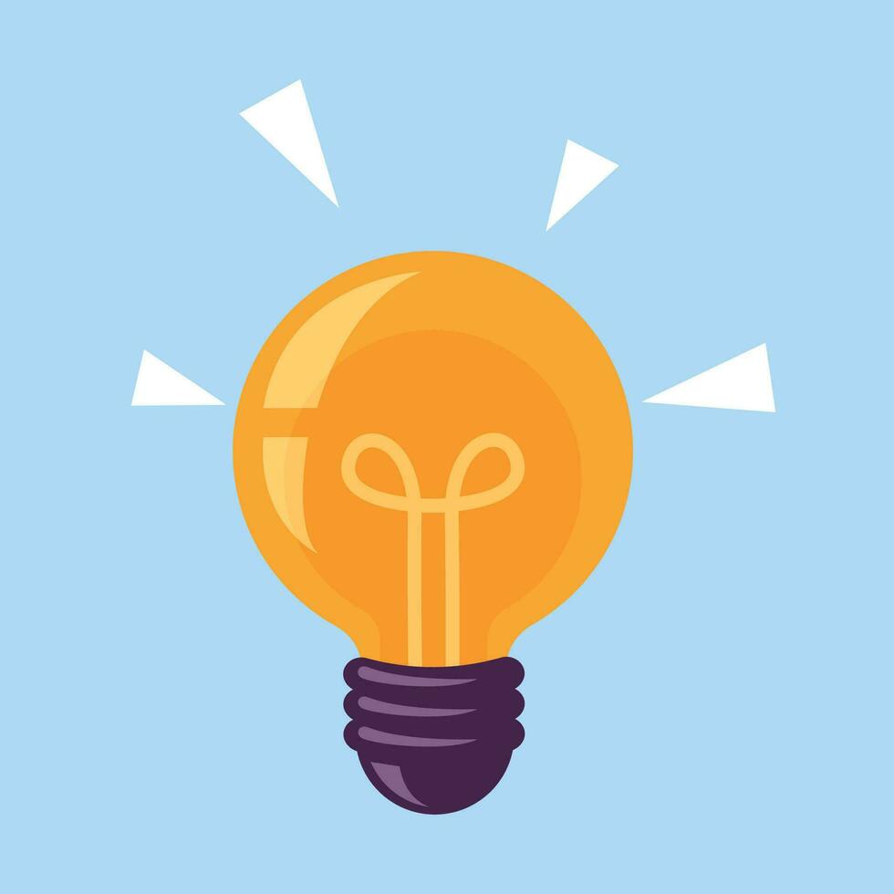 vector ligero bulbo icono ilustración incandescente o fluorescente energía ahorro ligero bulbo