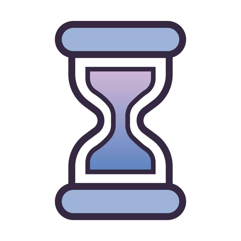 Vector the hourglass is running out of time end of deadline