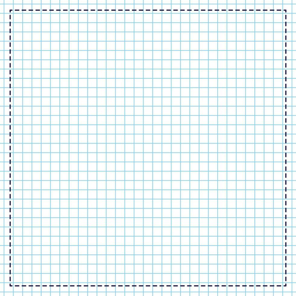 Vector square grid on paper. millimeter paper sheet background