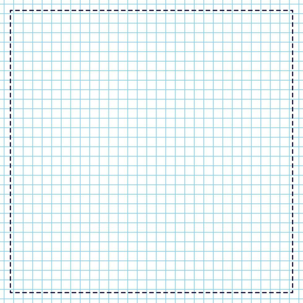 Vector square grid on paper. millimeter paper sheet background