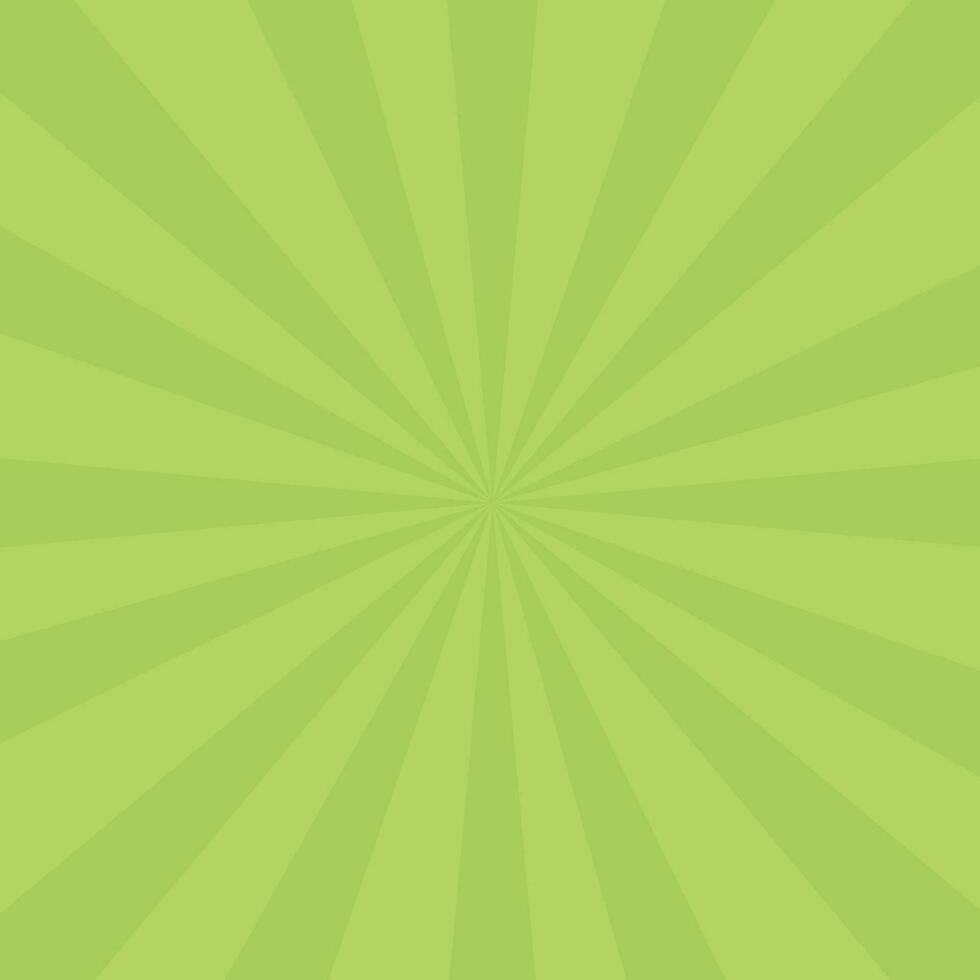 Vector green sunburst background design