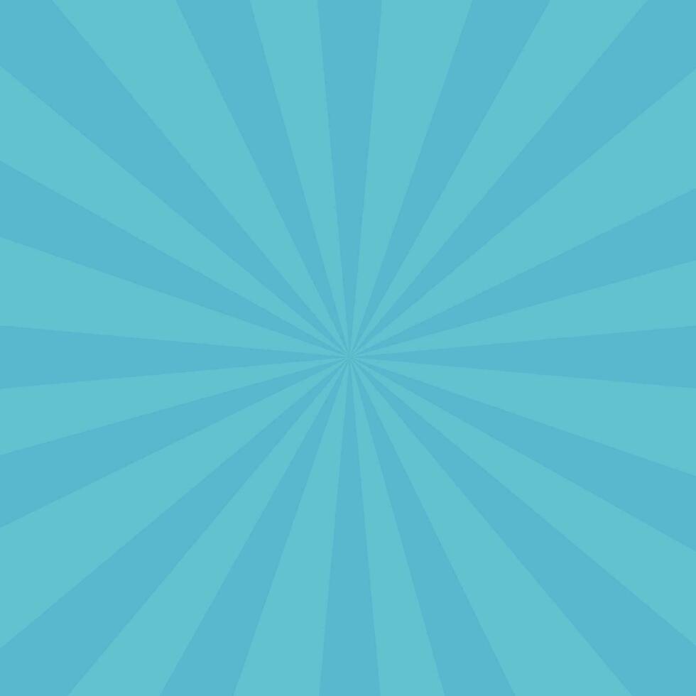 Vector blue sunburst background design