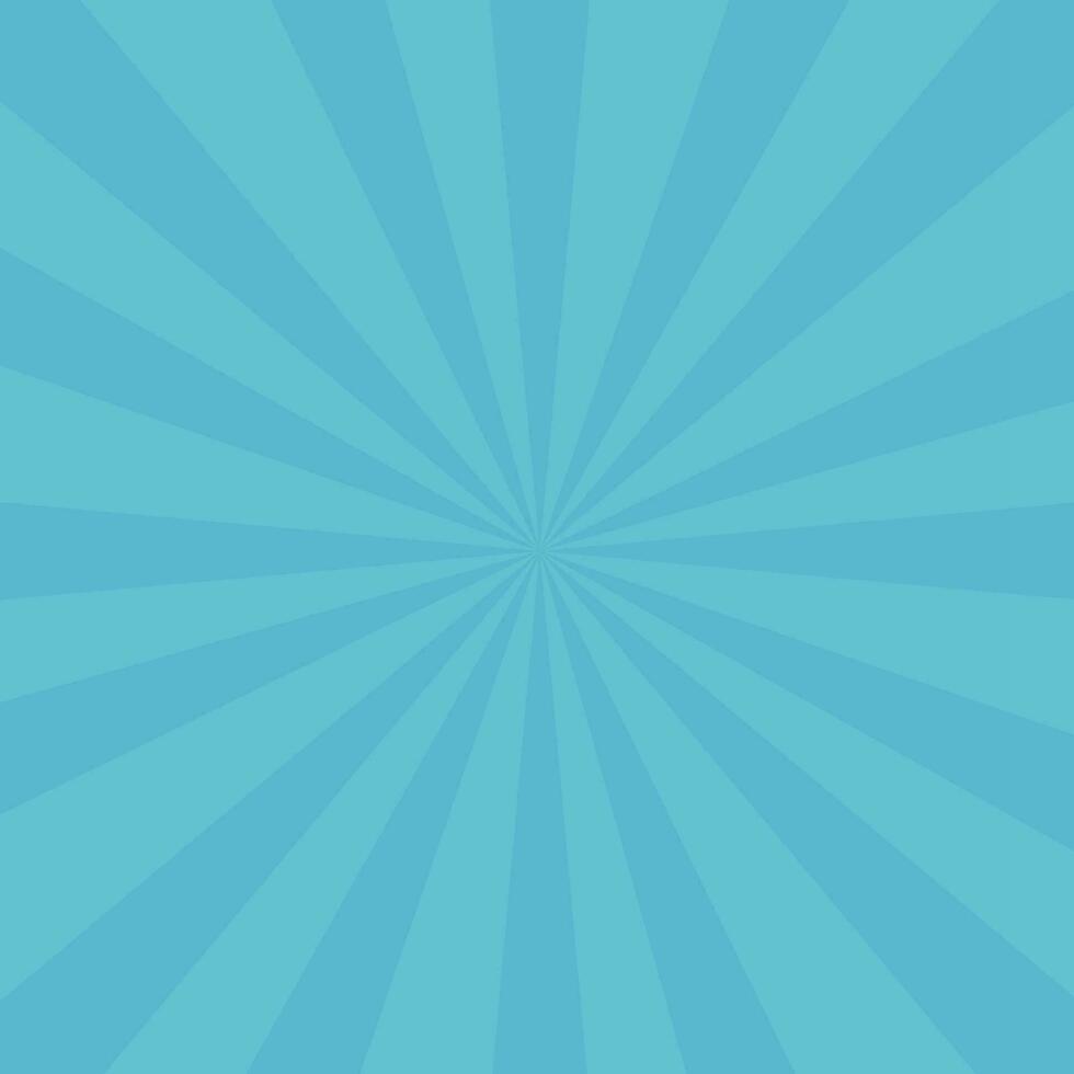 Vector blue sunburst background design