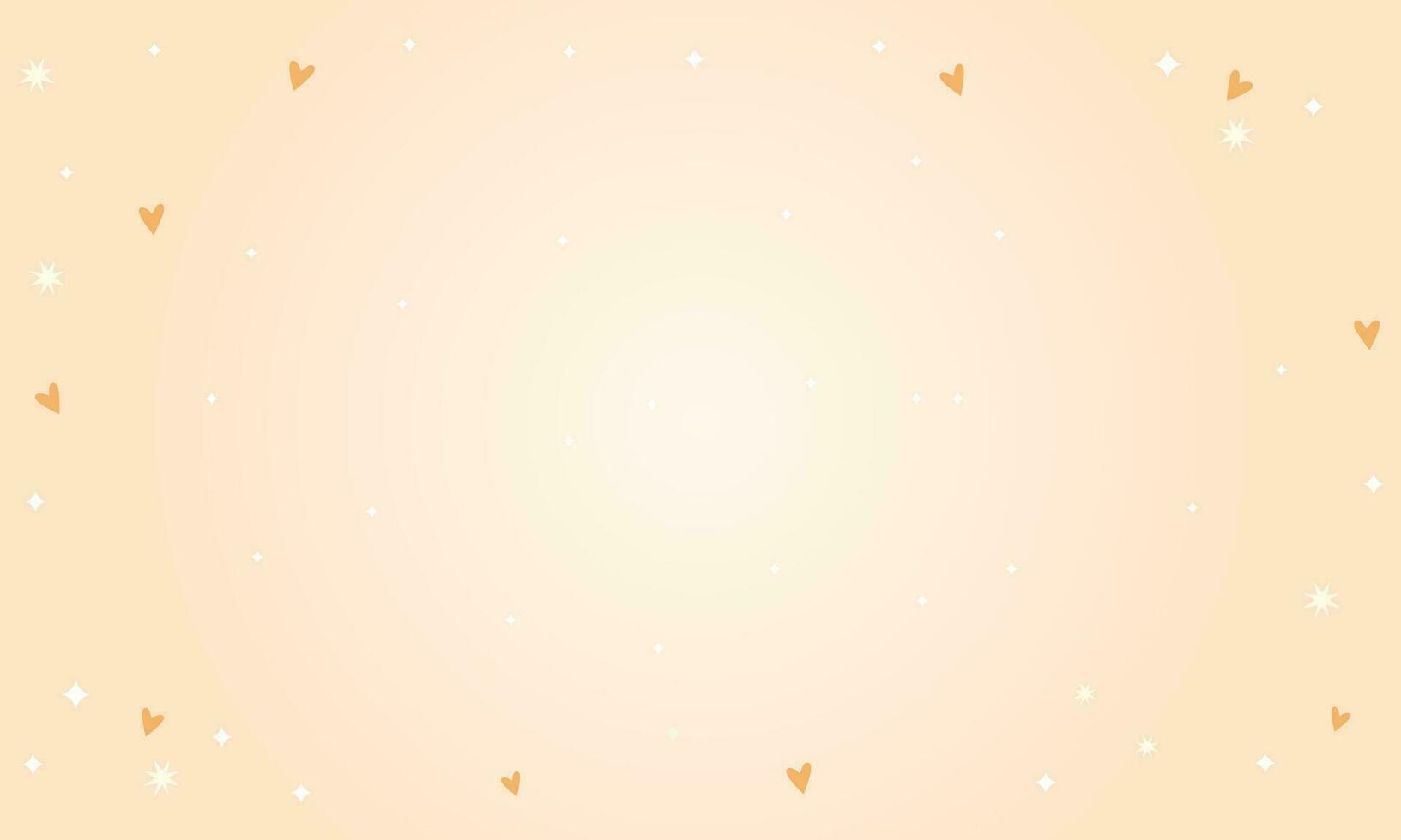Vector valentines day background with yellow hearts design