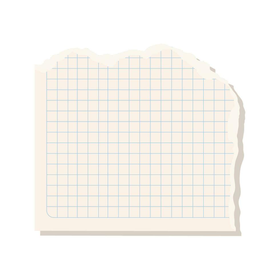 Vector realistic paper rips design on white background