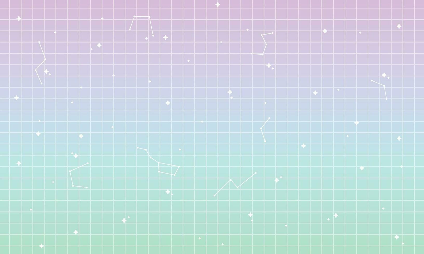 Vector pastel memphis blog banner template. with white retro stars abstract background in y2k aesthetic