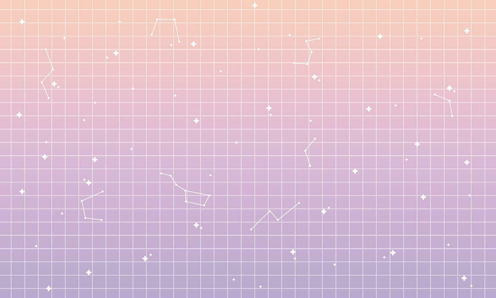 Vector pastel memphis blog banner template. with white retro stars abstract background in y2k aesthetic