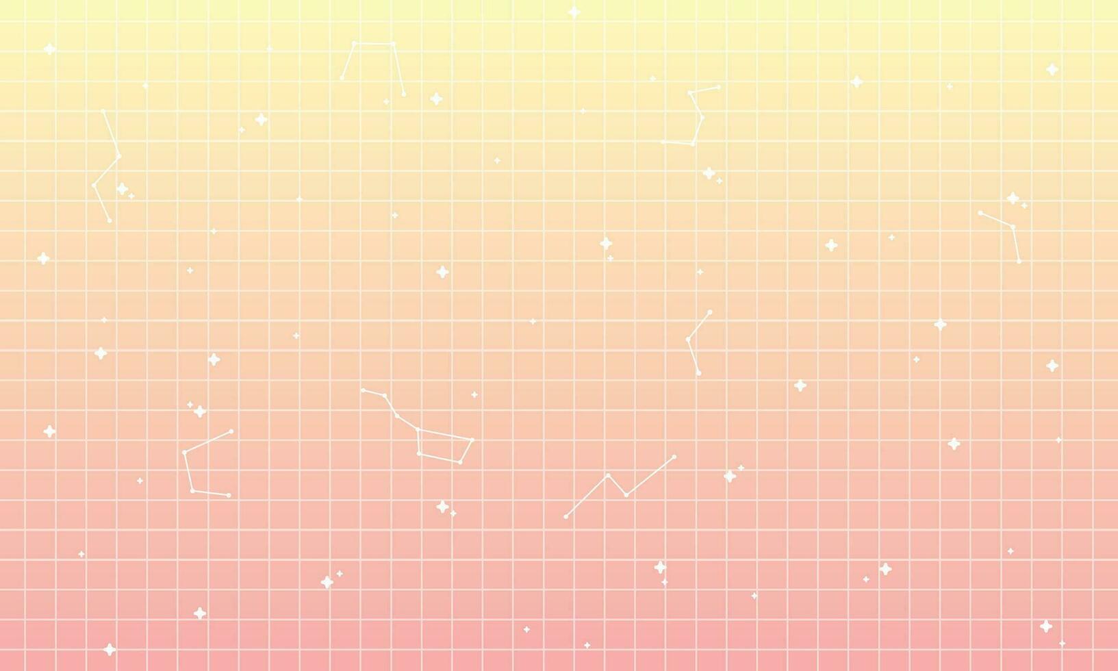 Vector pastel memphis blog banner template. with white retro stars abstract background in y2k aesthetic