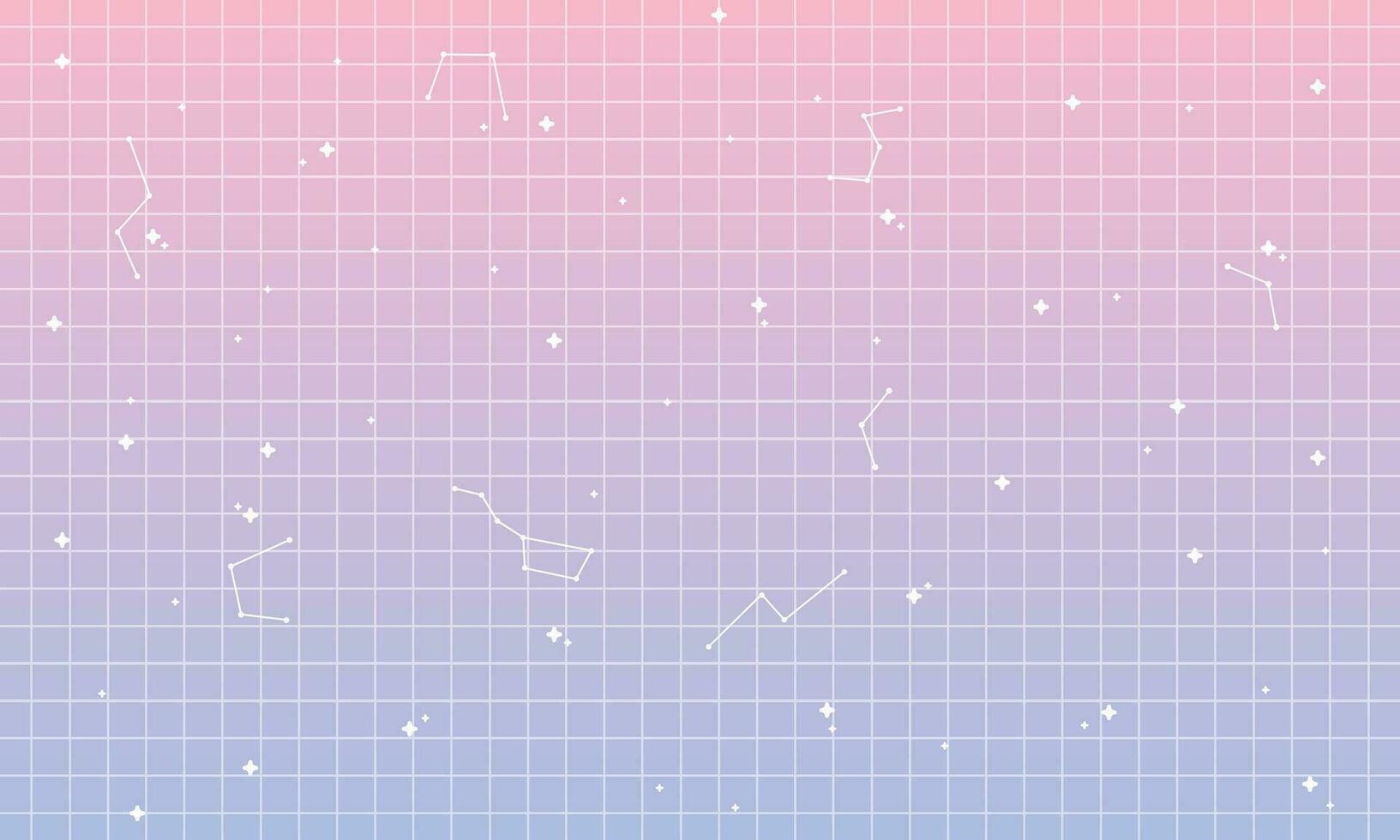 Vector pastel memphis blog banner template. with white retro stars abstract background in y2k aesthetic