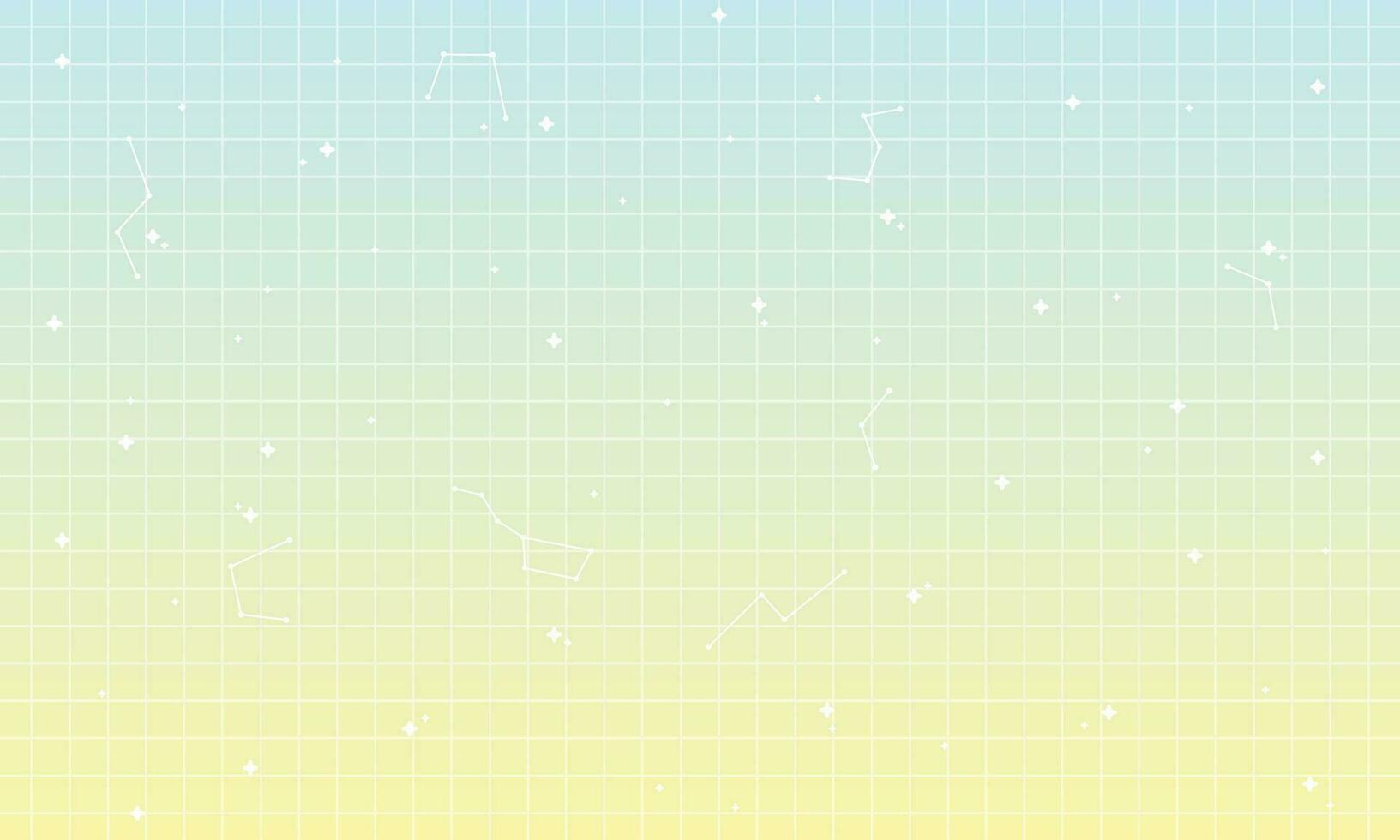 Vector pastel memphis blog banner template. with white retro stars abstract background in y2k aesthetic