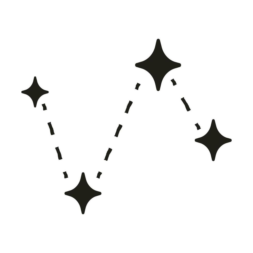 vector destellos estrella. centelleo estrellas garabatear símbolos