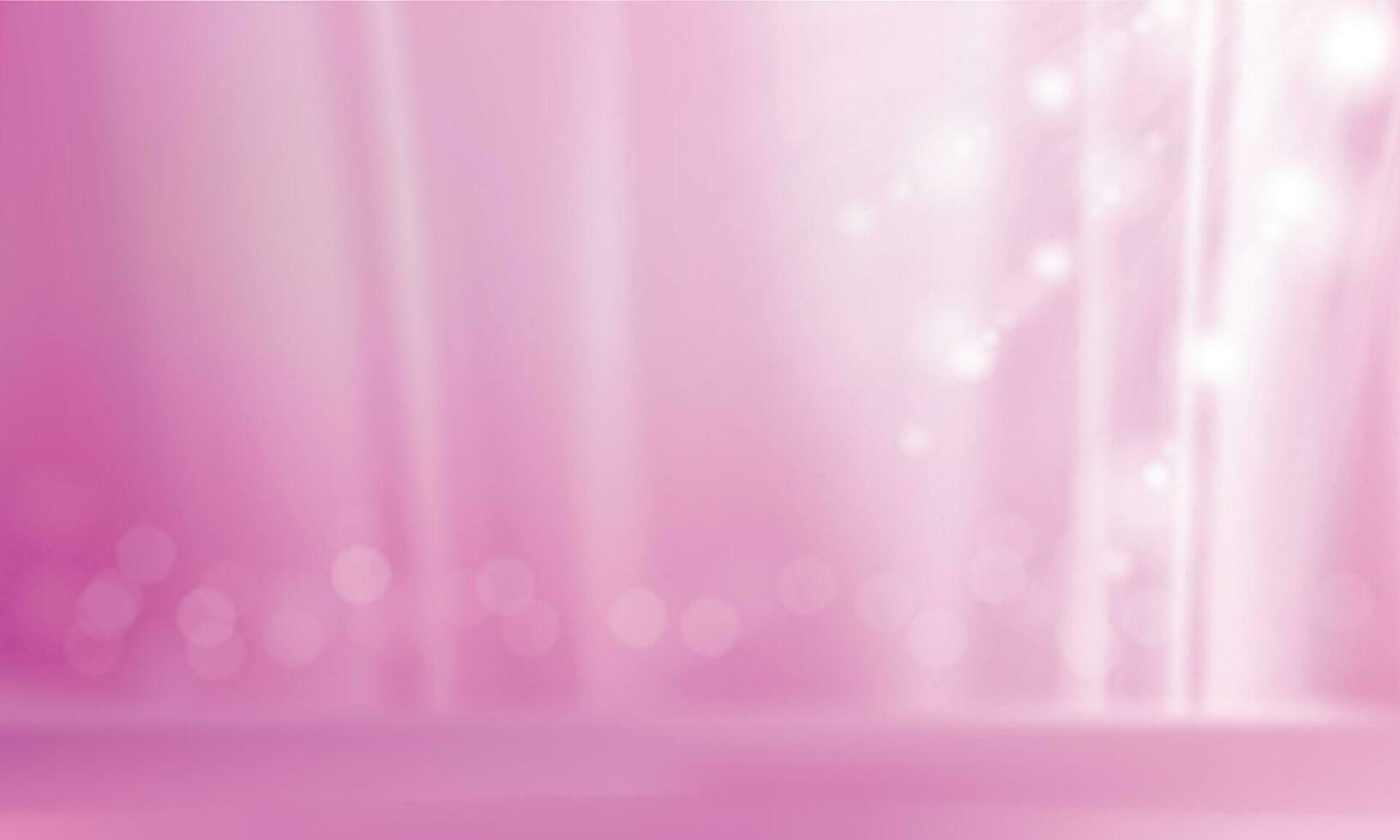 Vector minimal pink bokeh and scene with 3d render in abstract background composition