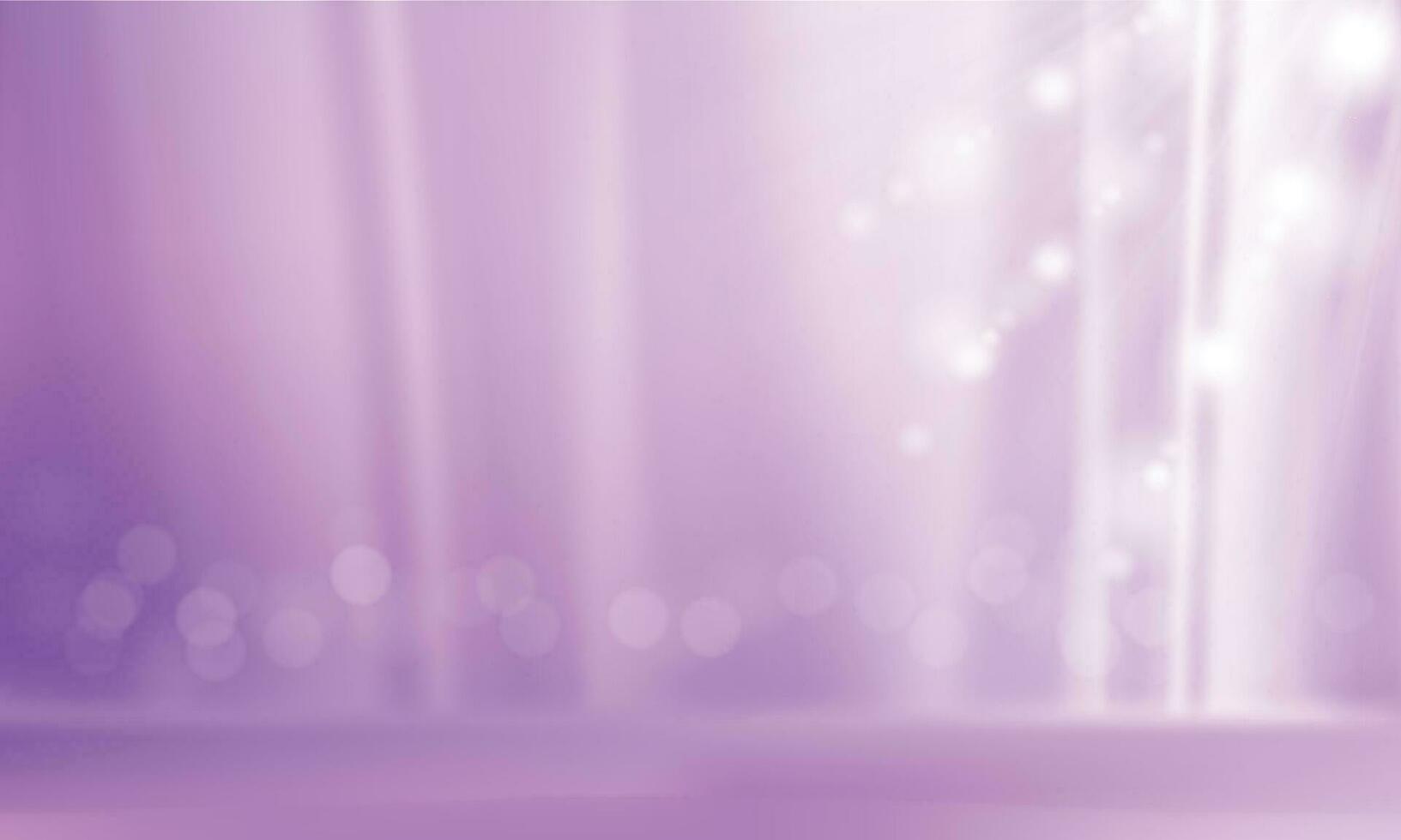 Vector minimal purple bokeh and scene with 3d render in abstract background composition