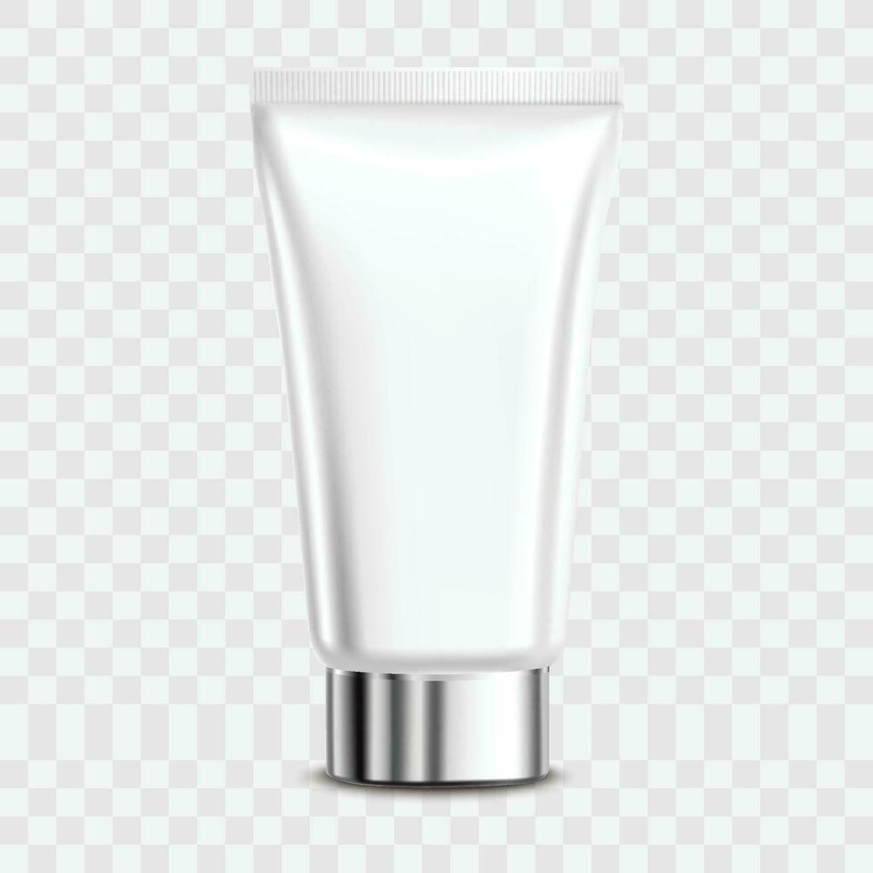 vector 3d realista aislado tubo cosmético crema