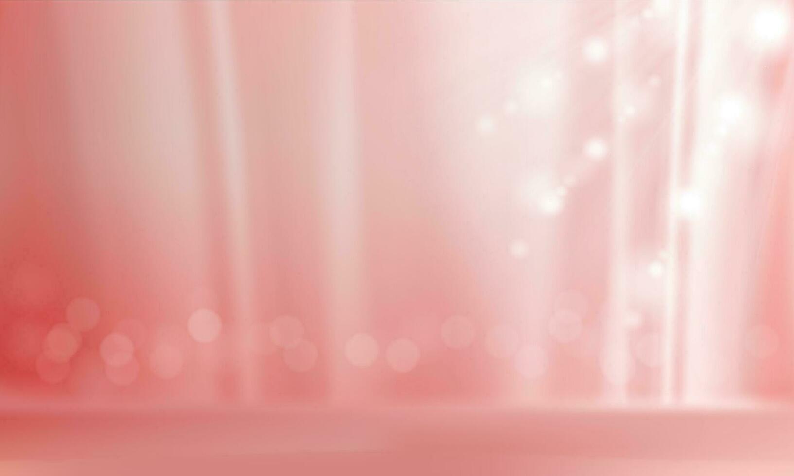 Vector minimal red bokeh and scene with 3d render in abstract abackground composition