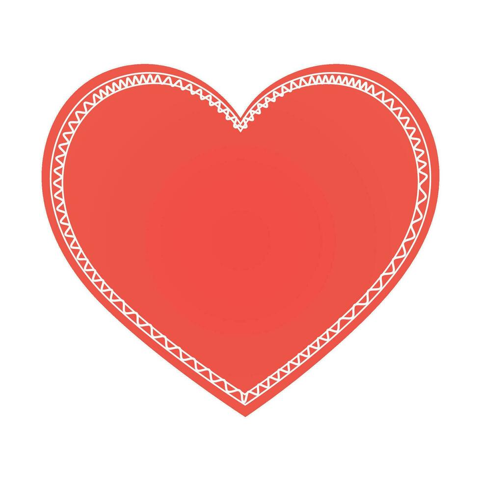 Vector laser cut hearts set with lace pattern. valentine's day cards template