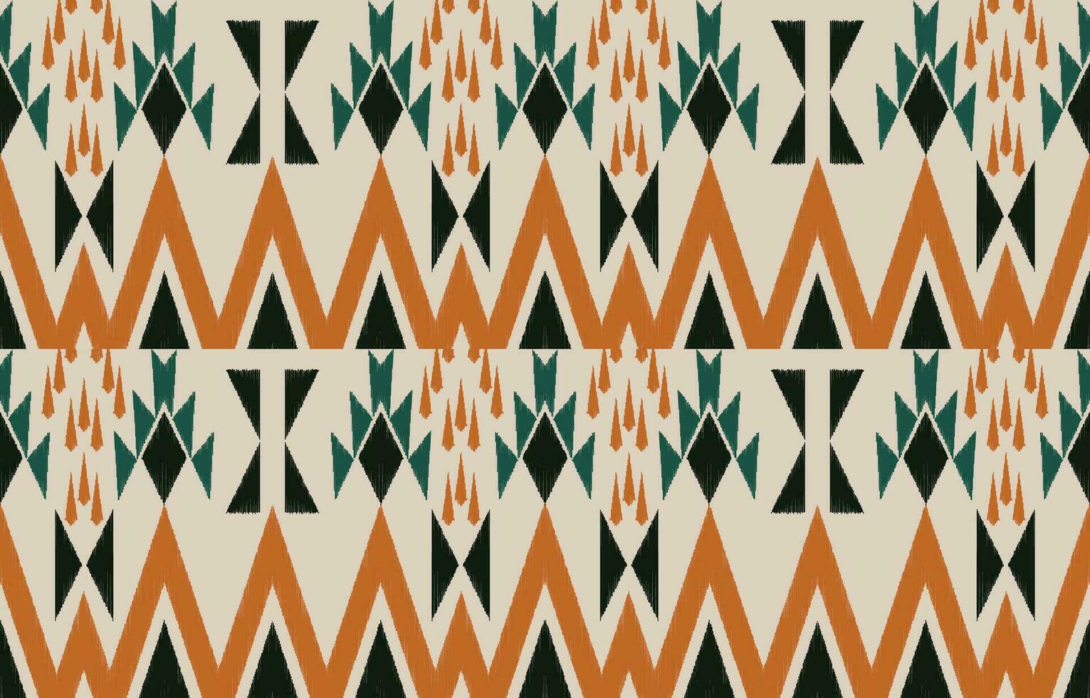 Ethnic abstract ikat art. Aztec ornament print. geometric ethnic pattern seamless  color oriental.  Design for background ,curtain, carpet, wallpaper, clothing, wrapping, Batik, vector illustration.