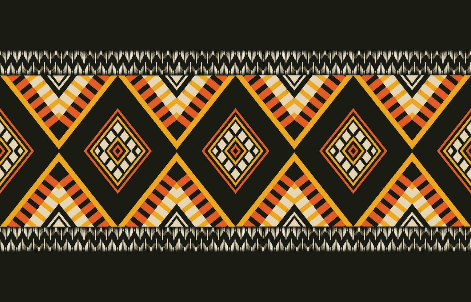 Ethnic abstract ikat art. Aztec ornament print. geometric ethnic pattern seamless  color oriental.  Design for background ,curtain, carpet, wallpaper, clothing, wrapping, Batik, vector illustration.