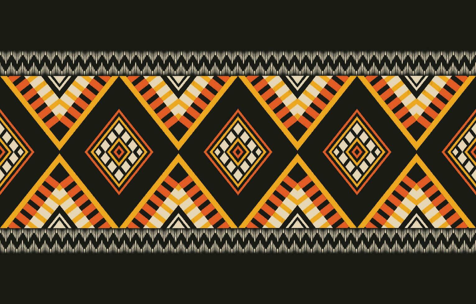 Ethnic abstract ikat art. Aztec ornament print. geometric ethnic pattern seamless  color oriental.  Design for background ,curtain, carpet, wallpaper, clothing, wrapping, Batik, vector illustration.