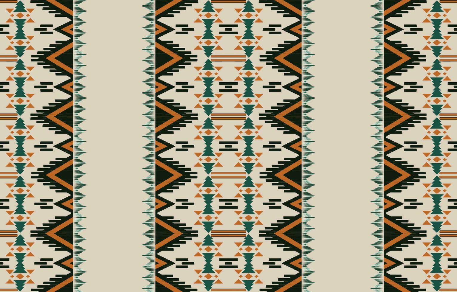Ethnic abstract ikat art. Aztec ornament print. geometric ethnic pattern seamless  color oriental.  Design for background ,curtain, carpet, wallpaper, clothing, wrapping, Batik, vector illustration.