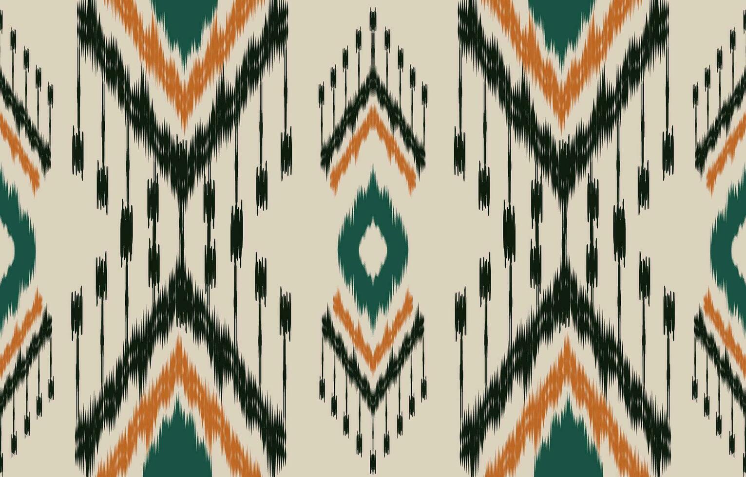 Ethnic abstract ikat art. Aztec ornament print. geometric ethnic pattern seamless  color oriental.  Design for background ,curtain, carpet, wallpaper, clothing, wrapping, Batik, vector illustration.